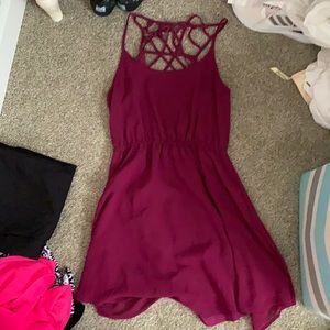 Magenta cocktail dress